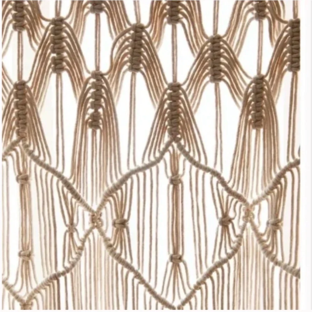 Millie Macramé Boho Peasant Knot Hipster Hippie Art Deco Farm Window Curtain